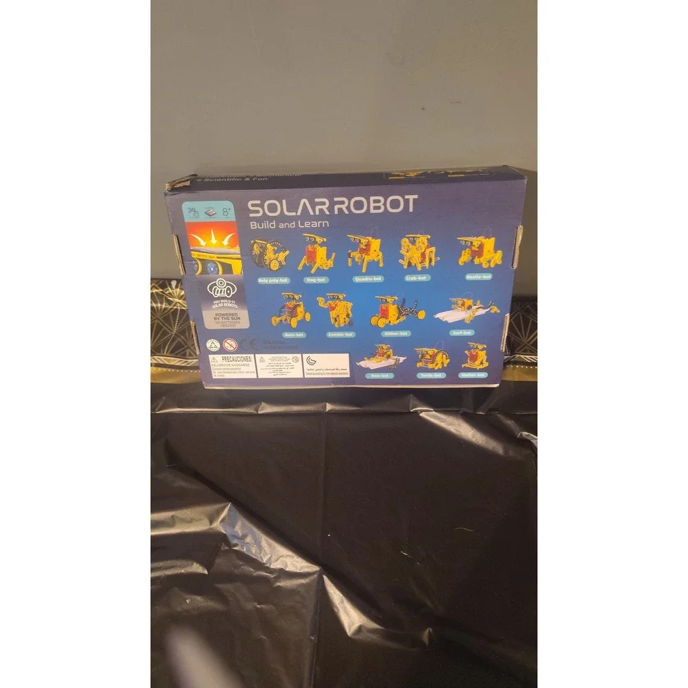 Solar Robot Build and Learn 12-in-1 STEM Science Kit for Kids Ages 8+ No Battery